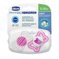 Chupete Physio Light Silicona Rosa 6-16 Meses  2ud.-200267 Chupete Physio Light Silicona Rosa 6-16 Meses  2ud.-200267 1
